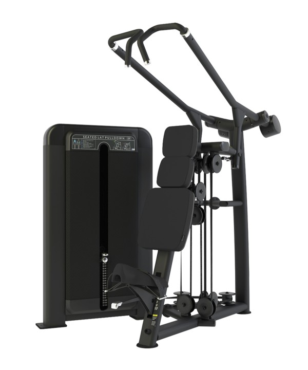 Club Line Seated Lat Pulldown (Converging Axis / Independent Arm) Weight Stack Tower - 1
