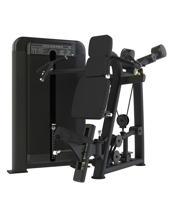 Club Line Shoulder Press (Converging Axis / Independent Arm) Weight Stack Tower - 1